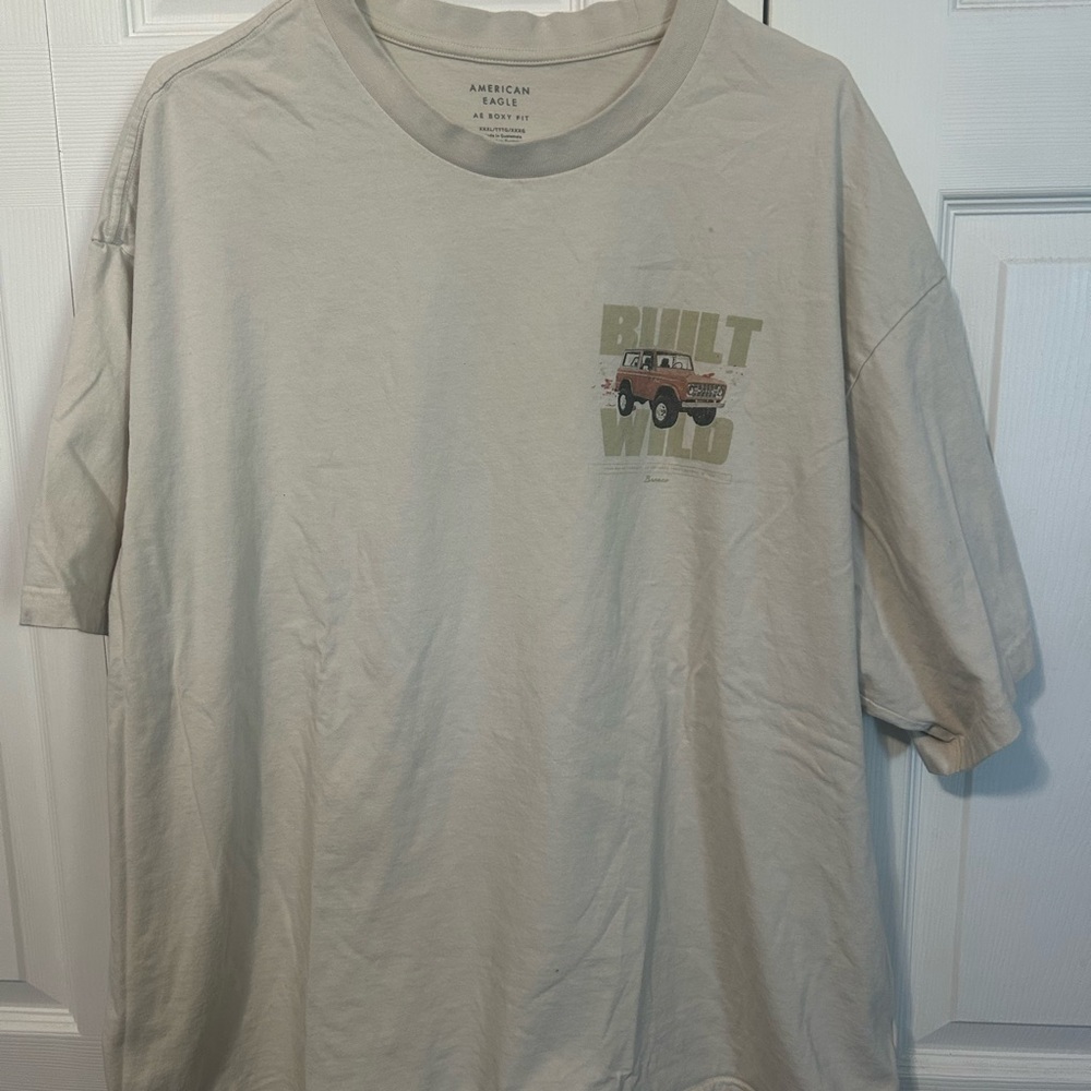 American Eagle Outfitters Tan Graphic Tee